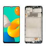 Tela Display Frontal Compatível Samsung M32 Com Aro Pel 