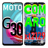 Tela Frontal Original Moto G30 com Aro xt2129 pelcla3d capa