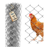 Tela Galinheiro Galvanizada Fio 16 Malha 7cm 10m X 1 50m