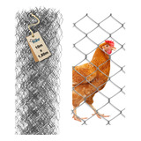 Tela Galinheiro Galvanizada Fio 16 Malha 7cm 10m X 1 80m