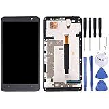 Tela LCD Sparts Parts Painel Touch Com Moldura Para Nokia Lumia 1320 Preto Cabo Flexível De Reparo