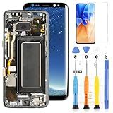 Tela LCD TFT Para Samsung Galaxy S8 G950 Substituição De Tela Para Samsung Galaxy S8 Display LCD Touch Digitalizador Assembléia G950 G950A G950F G950P G950R4 T U V W 14-7 Cm Kit De Reparo Preto Com