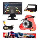 Tela Monitor 7 Kit 24v Caminhão Onibus Câmera 8 Led Cabo 15