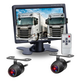 Tela Monitor Veicular Digital 7 polegadas Lcd 2câmera De Ré