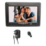 Tela Monitor Veicular Digital 7 Polegadas Lcd Portátil Cftv