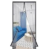 Tela Mosquiteira Magnética Porta 90x215cm Preto FortMesh