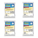 Tela Mosquiteira Para Janela 1 5 X 1 8 Poliester Kit Com 4