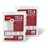 Tela Mosquiteiro Poliéster 150x180cm 2un Proteção P  Janelas Cor Branco