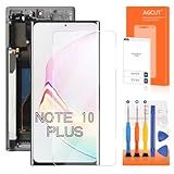 Tela OLED De Substituição Para Samsung Galaxy Note 10 Plus Display LCD Touch SM-N975F SM-N975U Digitalizador LCD Touch Assembly Preto Com Moldura - Vídeo De Instalação -suporte A Impressão Digital-