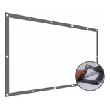 Tela Para Projeção Ilhós 100 Polegadas Full Hd
