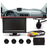 Tela Retrovisor Visor Câmera De Re Sensor De Estacionamento