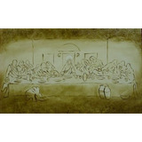 Tela Santa Ceia 1 30mx70cm Quadro Jesus Oferta