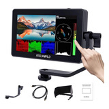 Tela Sensível Ao Toque Feelworld F6 Plus V2 3d Lut De 6 Polegadas Câmera Dslr Monitor De Campo Ips Video Peaking Focus Assist Fhd1920x1080 Suporta Saída De Entrada Hdmi 4k Braço Inclinável