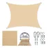 Tela Sombreamento Shade Decor  Areia 4x3   Kit Instalação