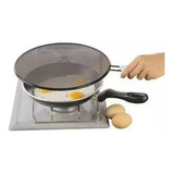 Tela Tampa Protetora Anti Pingo Para Fritura Com Cabo 29cm