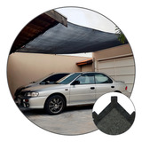 Tela Toldo Garagem Estacionamento 80 Preto 2x3 Acabamento