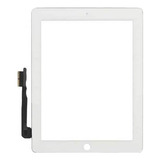 Tela Touch Compatível Com iPad 4 + Película De Vidro Cor Branco