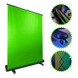 Tela Verde Portátil Chroma Key Fundo Gravação Vídeo 1 5x2m