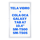 Tela Vidro Sem Touch Display Galaxy Tab A7 T500 T505 Branco