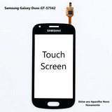 Tela Vidro Touch Screen Samsung Galaxy S Duos Gt s7562 Preto