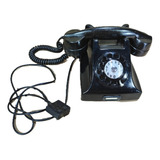 Telefone Antigo Bakelite Preto Antiguidad Decoração