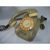 Telefone Antigo Ctb Anos 80 Cinza Funcionando 
