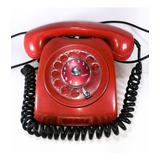 Telefone Antigo De Disco analógico Ericsson Vermelho