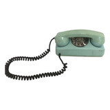 Telefone Antigo De Disco Tijolinho Verde Água Ab 3071