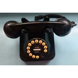 Telefone Antigo De Mesa Estilo Retrô Preto
