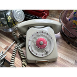 Telefone Antigo Ericsson À Disco Cinza Anos 80