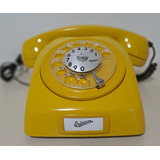 Telefone Antigo Ericsson Mod DLG Amarelo Funcionando