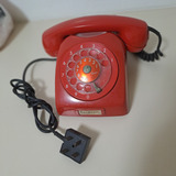 Telefone Antigo Ericsson Mod DLG Cor Vermelho Original