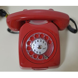 Telefone Antigo Ericsson Mod DLG Vermelho Forte Funcionando
