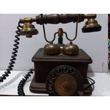 Telefone Antigo Lord Imbuía Disco Artesanal Retrô Vintage