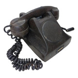 Telefone Antigo Manivela Decoração Baquelite Não