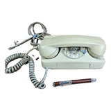 Telefone Antigo Mesa Vintage Anos 70 Tijolinho Não Funciona