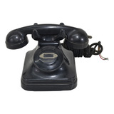 Telefone Antigo Preto Baquelite Extensão