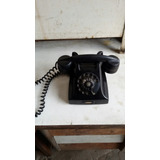 Telefone Antigo Preto Em