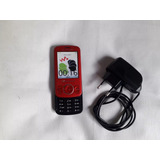 Telefone Antigo Sony Ericsson W100 Vermelho Reliquia Desbloq