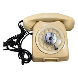 Telefone Antigo Tartaruga De Mesa Vintage Retrô Bege