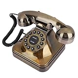 Telefone Antigo Telefone Fixo Com Fio Antigo Telefone Retrô Vintage Para Decoração De Casa Office Hotel Sala De Estar Bronze