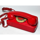 Telefone Antigo Tijolinho Vermelho