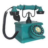 Telefone Antigo Vintage Retro Nelphone Lord Azul Turquesa