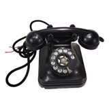 Telefone Baquelite Preto Anos 50