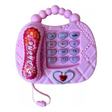 Telefone Brinquedo Rosa Criança Menina Musical