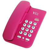 Telefone Com Bloqueador Vec Kxt3026 Rosa