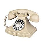 Telefone Com Fio- Telefones Fixos Retrô Para Casa- Telefone De Casa De Moda Antiga De Linha única Com Toque Alto Para Idosos- Telefones Antigos Clássicos Para Escritório-hotel-escola -marfim-