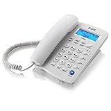 Telefone Com Fio De Mesa Elgin Com Identificador De Chamada TCF3000 Branco Gelo
