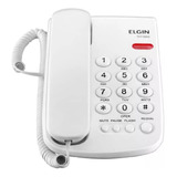 Telefone Com Fio Elgin Tcf 2000 Branco Para Mesa Ou Parede