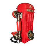 Telefone Com Fio Vintage Cabine Telefônica Inglaterra Retrô Cor Outro